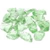 QUARKZMAN Fuoco Vetro per Fuoco Fossa 2-3cm(1/9) Alta Lucente Riflettente Vetro Rocce per Naturale O Propano Caminetto Sicuro per Aperto e Interno Fuoco Fossa Vetro Verde Oliva