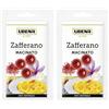UBENA, Zafferano Macinato, Ideale per Condire Risotti e Come Colorante Alimentare, 100% Naturale, Busta con Capsule da 0,3 gr (Confezione da 2)
