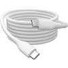 DIGITUS Cavo di connessione USB 2.0-0,5 m - USB Type-C a Type-C - Alta velocità 480 Mbit/s - 60W Power Delivery - cavo flessibile in silicone - bianco - per iPad, iPhone, smartphone Android, tablet