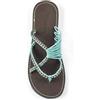 Plaka Da Donna Infradito Sandali Scorrere Oceanside 8 M US Turquoise-Grigio