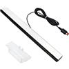 Inajoke Barra sensore console per Wii e Wii U, barra sensore LED a infrarossi sostitutiva con cavo da 2 m, alta precisione, facile installazione, compatibile con i controller per Nintendo Wii Remote e Wii Rem
