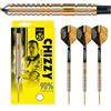 Harrows Dave „Chizzy" Chisnall 90% Tungsten Darts | PRO Player Steel Tip Darts-Set| 21g, 22g, 23g, 24g, 25g & 26g | Enthält Supergrip-Carbonschäfte und 100-Mikron-Chizzy-Flights (24g)