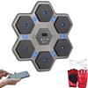 MAGIC SELECT Macchina da Boxe Musicale. Attrezzatura da Allenamento da Parete con LED, Guantoni da Boxe, Bluetooth e Luci a Ritmo di Musica per Bambini/Adulti. (9 modalità, 45x45 cm)