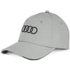 Audi collection Audi 3132402640 - Berretto da Baseball con Anelli, con Logo, Colore: Grigio, Grigio., Taglia Unica