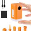 PELLOR Pompa Elettrica, Ricaricabile Mini 2400mAh Pompa con Illuminato, Senza Fili, 6 Ugelli Universali, Gonfiaggio e Sgonfiaggio Portatile Tiny Pump per Letto ad Aria, Sacchetto Sottovuoto, Campeggio