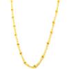 Monde Petit Catena Collana Singapore Oro Giallo 18K spessore 1.6 mm - Certificato di garanzia - 1495-45 cm