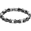 ZENSE - Bracciale da uomo Biker Argento Catena da bicicletta in acciaio inossidabile ZB0349