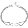 Aka Gioielli® - Bracciale Donna Argento 925, Braccialetto Infinito/Albero della Vita/Mano di Fatima in Argento 925, Regalo per Donne e Ragazze - lunghezza regolabile