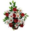 DRW Centro di Fiori Artificiali Cimitero Bianco e Rosso