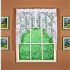 Today's Curtain Swag floreale in pizzo a vite, 96,5 cm, bianco, 60 W x 38 L