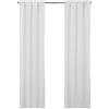 Eclipse Fodera termica oscurante minimalista per tende da finestra con ganci per tende (2 pannelli), 68,6 x 152,4 cm, bianco