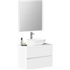Baikal Onyx F36F46, Melamina 16, Bianco, 70 cm