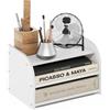 Furinno CLASSIC Organizzatori e Accessori da Scrivania, Rialzo Monitor a 3 Livelli, Organizzazione da Ufficio, Mensola Libreria, Accessori da Scrivania per Ufficio, Bianco