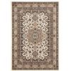 Nouristan Parun Täbriz Mirkan Orient Tappeto, Stile, Pelo Corto, Vintage, Orientale, per Sala da Pranzo, Soggiorno, Camera da Letto, 160 x 230 cm, Polipropilene (PP), Beige Avorio