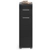 xonox.home Linus - Armadio da bagno sottile, 30 x 79 x 31 cm, colore: Nero lucido