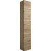 MaMa Store Colonna Reversibile Sospesa 2 Ante, L. 30 X P. 22 X H. 160 Cm, Legno ingegnerizzato, Quercia Naturale