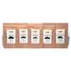 GARNELEN4YOU® Feed Line Full Bundle : Hokkaido - orticaria - dente di leone - spinaci - noce, mangime di alta qualità per gli abitanti dell'acquario come gamberetti, granchi e lumache, 4x50 g + 1x20 g