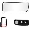 SENZEAL Vetro Specchio Retrovisore Non Riscaldato Lato Passeggero per Mercedes-Benz Sprinter 906 2006-2018 VW Volkswagen Crafter 2006-2016 A0028112033 2E1857588A (Inferiore Destro)
