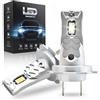 Onraying Lampadina H7 LED, 36000 Lumen, Luce Bianca Fredda 6500K,Luminosità Aumentata dell' 800%, Sostituzione 1:1 Delle Lampadine Alogene,Impermeabile IP68, Compatibilità al 99%, Durata di 90000 ore