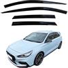 AUTO CLOVER Autoclover, set di deflettori d'aria (4 pezzi) grigio fumo