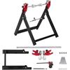 Ysislybin Equilibratrice per Ruote, Supporto per Equilibratura Ruote Pieghevole da 34,2 * 37,2 * 39cm Supporto di Equilibratura per Moto con Tutti Gli Accessori di Installazione per Pneumatici da 5 * 23 Pollici
