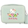 Hello Kitty Sanrio Hello Kitty Floral Kitty Nececer - Collarino adattabile, 29 x 21 x 15 cm, in ABS rigido, 9,1 l, 0,8 kg, colore: Verde