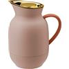 Stelton Thermos Amphora - Caraffa termica da 1 litro in plastica con inserto in vetro termico - Accessori per casa, cucina, sala da pranzo - finitura opaca, Soft Peach