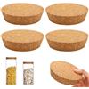 Zyiphor 4 Pezzi Conici Tappi Sughero Grandi Tappi in Sughero Affusolato 90~110 mm Tappo per Bottiglia in Legno affusolati di Ricambio per Barattoli di vetro, Conserve, Ceramiche Spesso 30mm