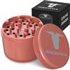 Insomnia Smoke Grinder per Erbe | Grinder Premium in Metallo di Alluminio a 4 Parti con Filtro per Polline, Coperchio Magnetico, 28 Denti Affilati, Rivestimento in Ceramica, Facile da Pulire e Antiade (Oro Rosa)