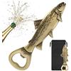 MR.BARWARE Apribottiglie per trota, pesce e birra, regalo unico per pescatori, accessori per pescatori, regali per la festa del papà, regali di Natale per gli uomini