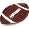 40YARDS American Football Piatto in ceramica - Piatto da portata a forma di football con cuciture bianche e strisce - Piatto decorativo e piatto per feste - 30,5 x 19 cm