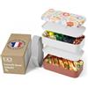 monbento - Porta Pranzo Original graphic Papercut Made in France - Lunch Box Microonde con 2 Scomparti Ermetici - Porta Pranzo da Ufficio/Picnic/Meal Prep - Senza BPA - Uso Alimentare - Rosa