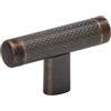 Amerock Pomello per armadio da cucina, bronzo lucidato ad olio, 67 mm, Bronx, confezione da 1, ferramenta per mobili, pomello per cassetti da bagno, maniglia per cassetti e armadietti
