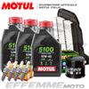 Motul + Hiflo + Ngk Tagliando SUZUKI V-Strom 650 Abs e 650 XT 2018 2019 (5100 10W40 Filtri candele)