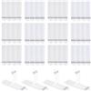 LLPT Strisce appendiquadri | 24 Paia (48 Strisce) | Medium 19 x 72 mm | Ganci per quadri senza chiodi | Strisce adesive resistenti e anti-danno | per poster e cornici (MW19724) | Bianco
