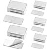 VEGCOO 6 Pezzi Calamite per Mobili Chiusura, Chiusura Magnetica Porta Inox Forte, Serratura Magnetica Potenti Adesivo per Porta, Cassetti, Cucina e Bagno (40 mm)