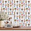 VaryPaper Carta da Parati Floreale Moderna 44.5cmx200cm Adesiva per Mobili Fantasia Armadio Cassetti Pellicola Adesiva Decorativa Bianca Opaca Carta da Parati per Bambini Bagno Impermeabile