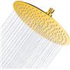Ohotecy Soffione doccia a pioggia rotonda da 12 pollici in acciaio inox con ugelli anticalcare da 30 cm grande rotondo soffione a pioggia numero di ugelli: 144
