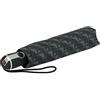 Knirps Duomatic grande ombrello pieghevole, Nimbus nero, 99 cm, Ombrello tascabile con apertura automatica