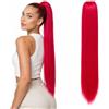 CAISHA 65cm Lunga Coda die Cavallo Kim Extensions Per I Capelli Con Coulisse Parrucche Donna Liscio Rosso PH616