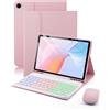 MicroTunk Per Samsung Galaxy Tab A11+ PLUS (2025)/Galaxy Tab A9+ PLUS (2023) 11 Pollici Cover Custodia Protettivar Con Wireless Bluetooth Italiano (QWERTY) Tastiera Retroilluminati e Mouse Backlit Keyboard Case