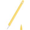 MoKo Cover compatibile con iPad iPencil di seconda generazione, custodia protettiva per pennino in silicone, pennino capacitivo con punta di ricambio e clip integrata, Giallo Chiaro