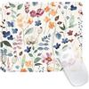 Ksriylm Tappetino Per Mouse,Quadrato Carino Fiori Mouse Pad Adatto All'Ufficio,Personalità Tappeto Mouse Durevole E Facile Da Pulire,Superficie Antiscivolo Mouse Wireless Per Pulire Lavabile