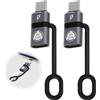 AXFEE Adattatore -ing a USB C, 2 Pezzi Adattatore USB C Femmin a Lightn-ing Maschio, Compatibile con iPh-one, iPad, iPod, MacBook, Samsung Galaxy, Laptop, Monitor e Altri Dispositivi di Tipo C