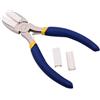 BENECREAT Pinza a Doppia Mascella in Nylon Pinza a Becchi Piatti con Ganasce Adesive per Gioielli Fai-da-Te Che Fanno Progetti di Hobby, Blu