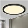 LQWELL® Plafoniera Lampada da soffitto a LED, Lampada da bagno impermeabile IP44 Rotonda Piatta 23W 3000K 2400LM Sottile per Soggiorno Bagno Camera da letto Cucina Seminterrato Ufficio, 300 * 18mm