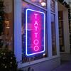 HFHungkeong Luce al Neon LED per Negozio di Tatuaggi - Decorazione per Porte e Pareti, Riutilizzabile e Dimmerabile - Regalo per Amanti dei Tatuaggi, Cartello Aperto