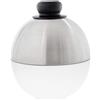 Gastronette Cloche per hamburger, copertura per cheeseburger, in acciaio inox satinato, ideale per far sciogliere il formaggio, con manico di colore nero, accessorio per barbecue e plancha