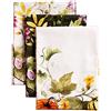 Maison d' Hermine Set di 3 strofinacci da cucina in 100% cotone, 69,8 x 50,8 cm, riutilizzabili, assorbenti, con passante per appendere, per cucina, sala da pranzo, cocktail party (giardino di zucca