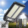 JADIDIS 700W Lampione Solare,Lampade Solari per Esterni con Sensore di Movimento e Telecomando, IP67 Impermeabile, 4 Modalità di Illuminazione,6500K Super Luminoso per Giardino,Cortile,Strada,Garage